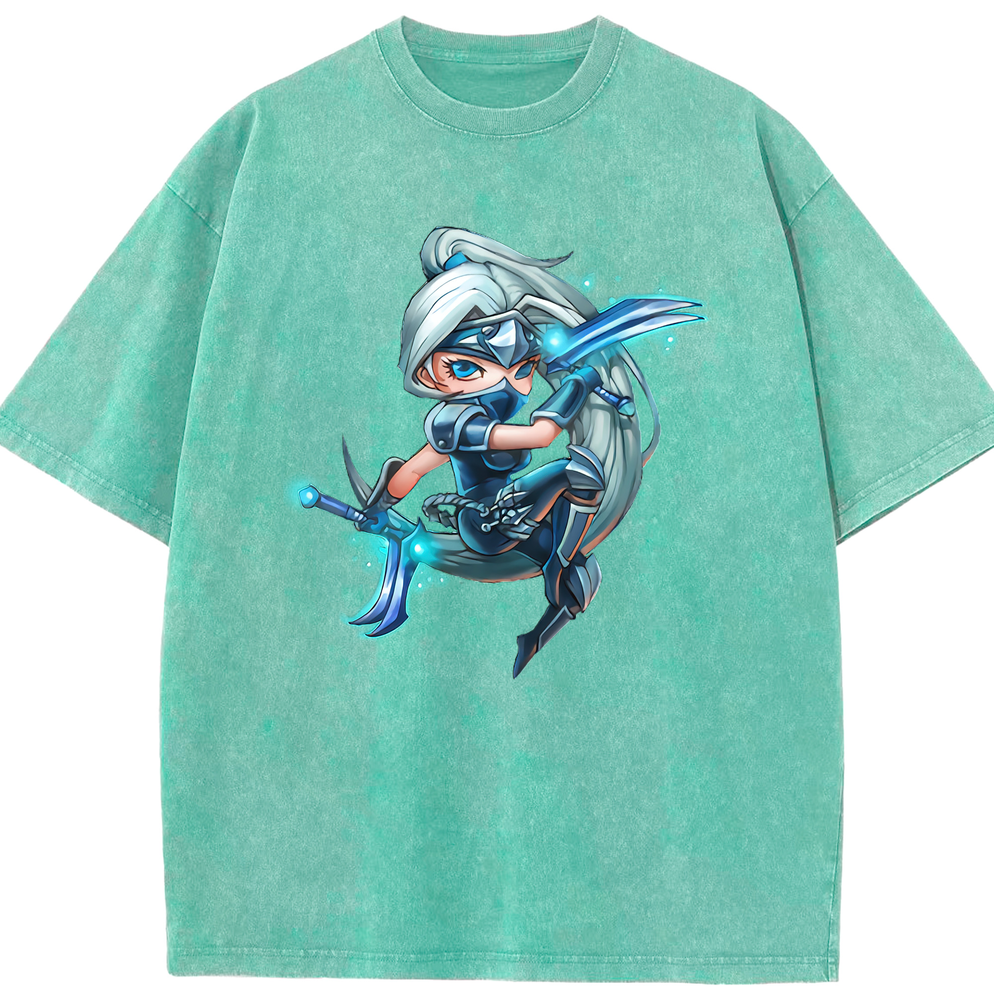 リーグ・オブ・レジェンド League of Legends LOL 綿100% ヴィンテージ風 半袖Tシャツ（フロントプリント）